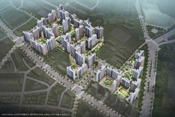 운암자이포레나 퍼스티체 조감도