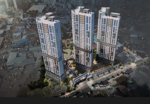 화순군 화순읍에 건립 중인 37층 아파트